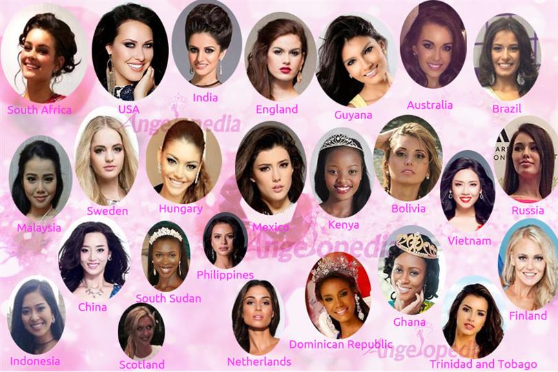Miss World 2014 Top 25 Finalists